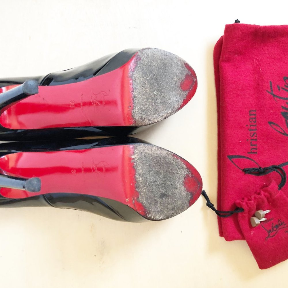 Christian Louboutin bianca 140 patent calf - BK01 - Picture 4 of 4